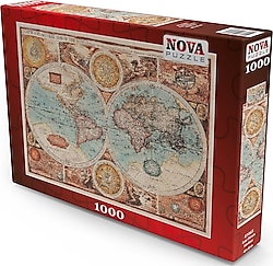 Nova Puzzle Eski Dünya Haritası Puzzle 1000 Parça 41065