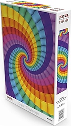 Nova Puzzle Gökkuşağı Sarmalı Rengarenk Puzzle 1000 Parça 40506