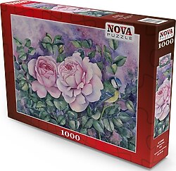 Nova Puzzle İki Pembe Gül Puzzle 1000 Parça 41096