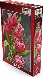 Nova Puzzle Kırmızı Laleler Puzzle 1000 Parça 41153