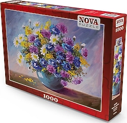Nova Puzzle Renkli Kır Çiçekleri Puzzle 1000 Parça 41019