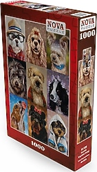 Nova Puzzle Sevimli Köpekler Kolajı Puzzle 1000 Parça 41106