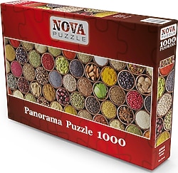Nova Puzzle Renkli Baharat Kolajı Panorama Puzzle 1000 Parça 40002