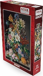 Nova Puzzle Vazoda Renkli Çiçekler Puzzle 2000 Parça 46009