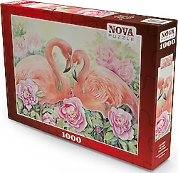 Nova Puzzle İki Aşık Flamingo Puzzle 1000 Parça 41104