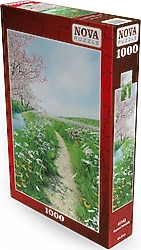 Nova Puzzle Çiçekli Patika Yol Huzura Yolculuk Puzzle 41143
