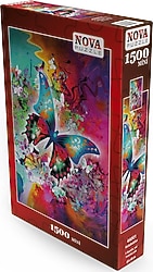 Nova Fantastik Kelebek 1500 Parça Mini Puzzle 44001