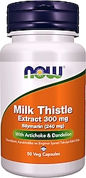 Now Milk Thistle 300 mg 50 Kapsül