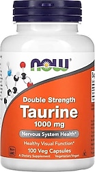Now Taurine 1000 mg 100 Kapsül