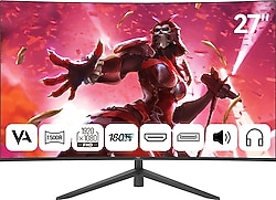 Npc MD270K-V 27" 1 ms Full HD Curved 180 Hz Oyuncu Monitörü