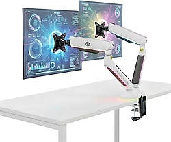 Npo STD54024HLW Elysium 27-35 inç İki Kollu Amortisörlü Monitör Standı