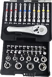 Nt Tools NCSETH041 41 Parça S2 1/4" Bits ve CR-V Altıköşe Lokma Takımı