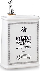 Nuovacer Vintage Beyaz 250 ml İnce Yağdanlık