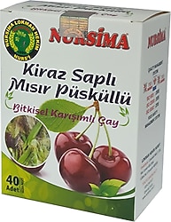 Nursima Kiraz Saplı Mısır Püsküllü Bitkisel Karışımlı Çay 40'lı