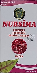 Nursima Nar Ekşili Hindibağlı Bitkisel Macun 420 gr