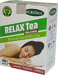 Nursima Relax Tea Bitkisel Karışımlı Çay 40 'lı