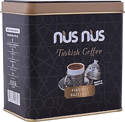 Nusnus Fındıklı 250 gr Metal Kutu Türk Kahvesi