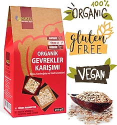 Nustil Glutensiz 250 gr Organik Gevrekler Karışımı