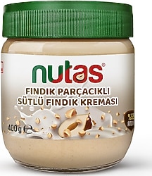Nutas Fındık Parçacıklı Sütlü Fındık Kreması 400 gr