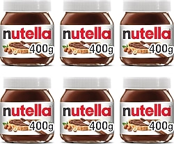Nutella Kakaolu Fındık Kreması 400 gr 6'lı