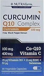 Nutrafarm Curcumin Q10 Complex 30 Kapsül