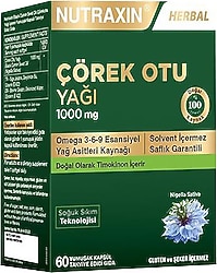 Nutraxin Çörek Otu Yağı 1000 mg 60 Kapsül