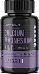 Nutriking Calcium Magnesium Zinc + D3K2 60 Kapsül