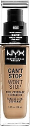 NYX Professional Makeup Can't Stop Won't Stop Full Coverage 11 Beige 30 ml Likit Fondöten