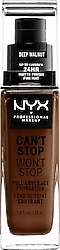 NYX Professional Makeup Can't Stop Won't Stop Full Coverage 22.7 Deep Walnut 30 ml Likit Fondöten
