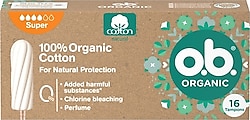 O.B. Organic Süper Tampon 16'lı