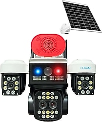 O-Kam 5051 9 MP Güneş Enerjili Gece Görüşlü IP Güvenlik Kamerası