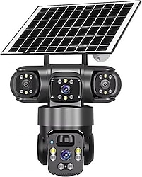 O-Kam 6060 6 MP Solar Güneş Enerjili Gece Görüşlü IP Güvenlik Kamerası