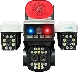 O-Kam 8095 9 MP Solar Gece Görüşlü Wi-Fi IP Güvenlik Kamerası