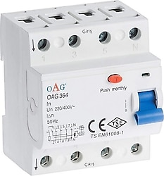 Oag 364 4x32 A 300 mA Kaçak Akım Rölesi