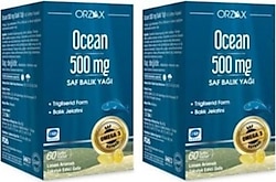 Ocean Saf Balık Yağı 500 mg 60 Kapsül 2'li