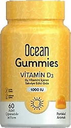 Ocean Gummies Vitamin D3 1000 IU Çiğnenebilir 60 Softjel