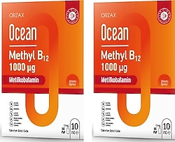Ocean Methyl B12 1000 mcg 10 ml Dilaltı Sprey 2'li