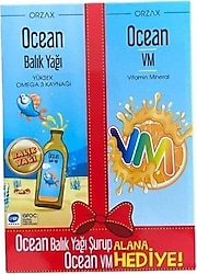 Ocean Balık Yağı Şurubu 150 ml + VM Şurup 150 ml