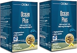 Ocean Plus Omega 3 Balık Yağı 1200 mg 30 Kapsül 2'li