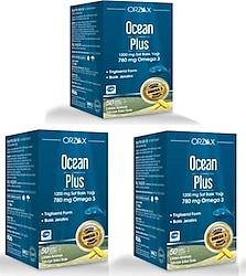 Ocean Plus Omega 3 Balık Yağı 1200 mg 50 Kapsül 3'lü