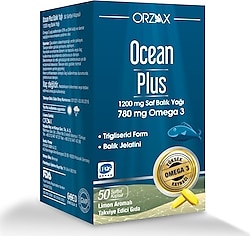 Ocean Plus Omega 3 Balık Yağı 1200 mg 50 Kapsül