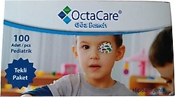OctaCare Pediatrik Erkek 100'lü Göz Kapama Bandı