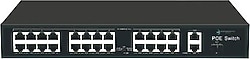 Ods ODS-24P2U-300 24 Port 10/100 Mbps PoE Switch