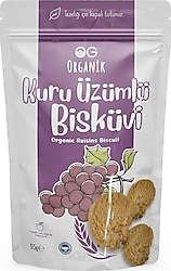 OG Natural Organik Kuru Üzümlü Bisküvi 65 gr