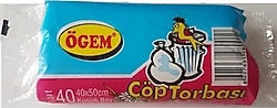 Ögem Küçük Boy Çöp Poşeti 40'lı