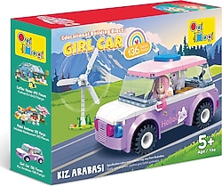 Ogi Mogi Toys Kız Arabası 136 Parça Eğitici Bloklar
