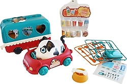 Ogi Mogi Toys Ses Kontrollü Köpek Araba ve Atıştırma Arabası Seti