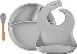 OİOİ BLW II Powder Grey Beslenme Seti