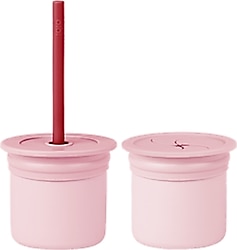 OİOİ Ham+Hüp Pipetli Bardak Seti 6 Ay+ Pembe-Bordo