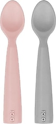 OİOİ Nam Nam Pink-Powder Grey 2'li Silikon Kaşık